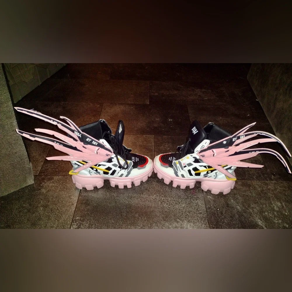 SOLD* on the bay‼️Anthony Wang Soursop 04 Destiny Pink Platform Sneakers - Picture 3 of 11